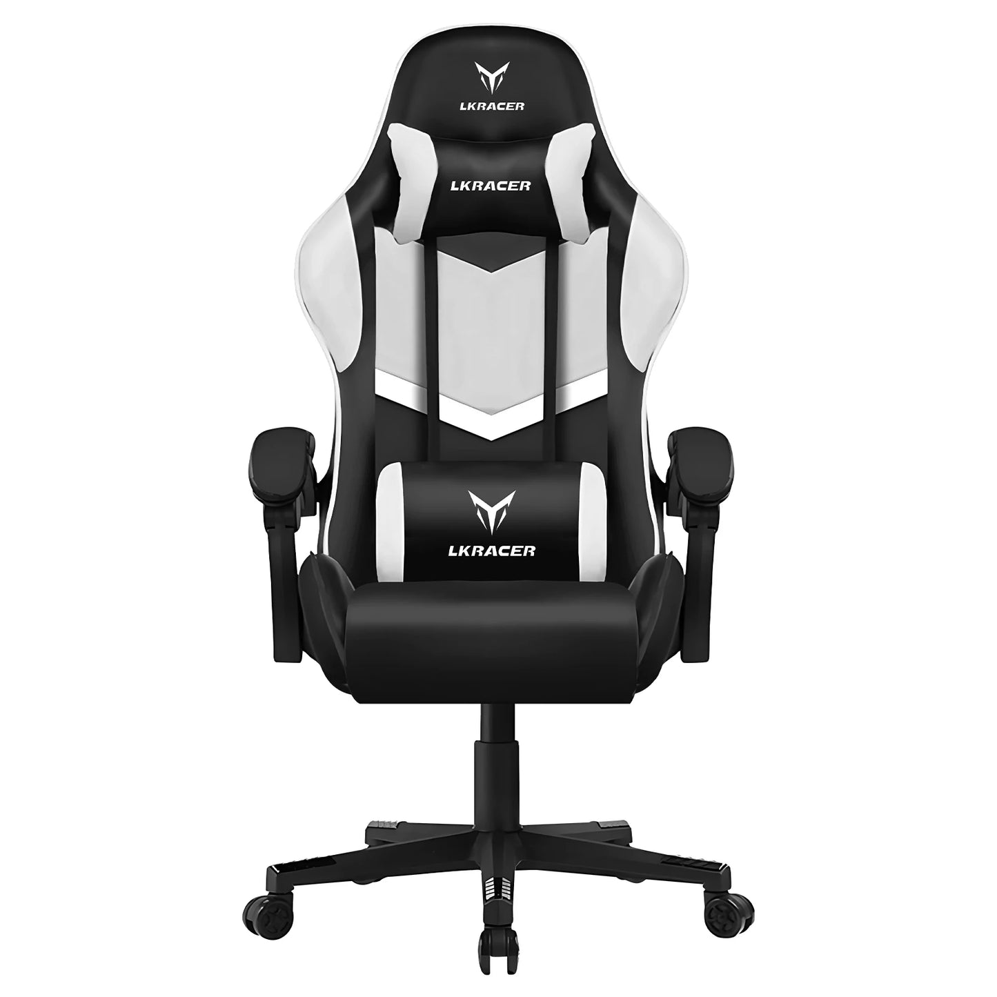 LUCKRACER Gaming Chair, Massage Ergonomic Computer Chair with Lumbar Support High Back Height Adjustable Gaming Chair