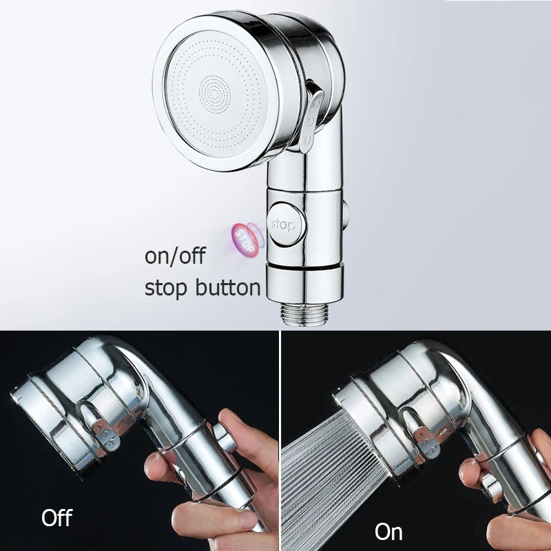 New Shower Faucet Set Hose Handheld Shower Head Spray Tap Attachment Sprayer Sink Bathroom Fixture Wall Mounted Silver Sprayers