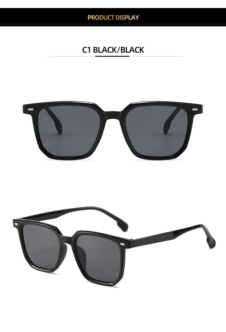 2024 Fashion New Sunglasses Men High Quality Retro Square Sunglasses Women Retro Sunglasses Women Classic Oculos De Sol Feminino