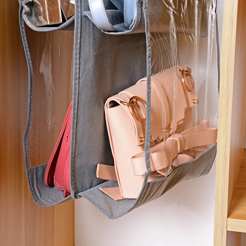 Handbag Hanging Organizer Hanging Purse Organizer for Closet Organizers Bag Storage Hanger Oxford Cloth Closet Bag Organizer