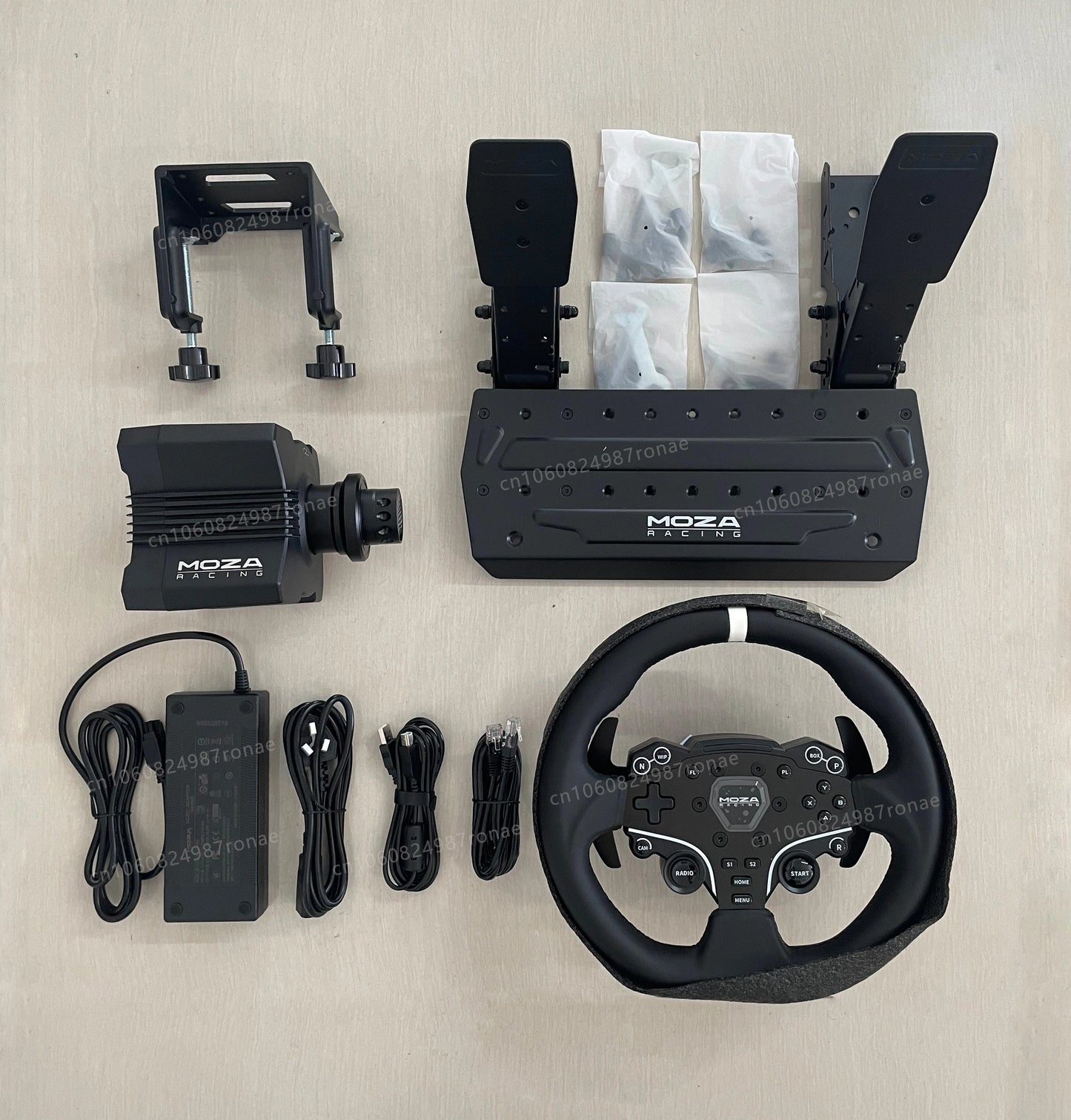 MOZA Racing R5 Bundle Kit Racing simulator game steering wheel Game steering wheel pressure pedal complete equipment bracket