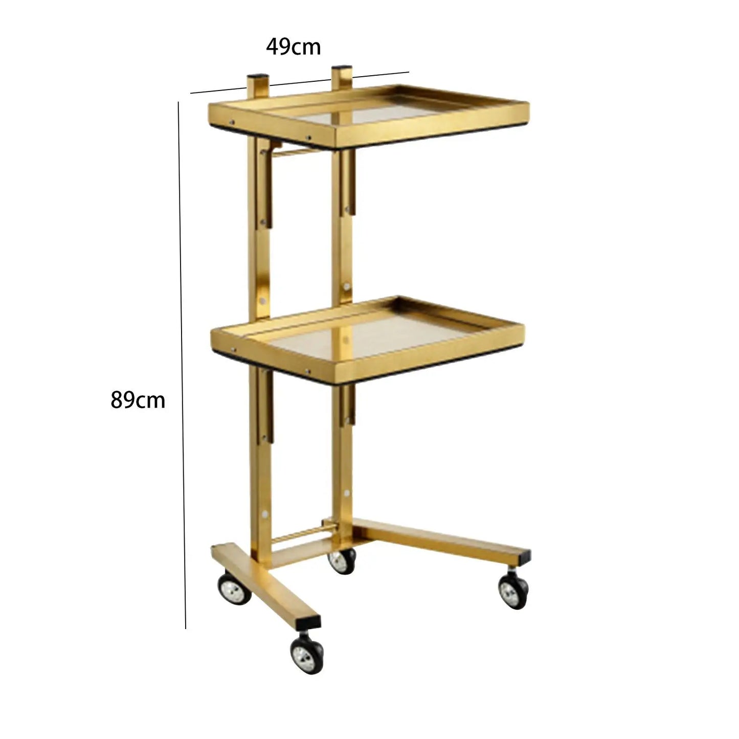 Salon Rolling Cart Tray Hairstylist Tray Rolling Cart Storage Stand Removable Multipurpose Barbershop Trolley for SPA Barber