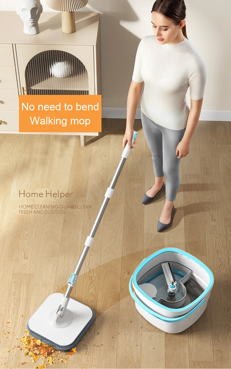 mops floor cleaning tools easy to drain Squeeze mop Household cleaning 360° spin home Floor mop cleaning brooms utensils house