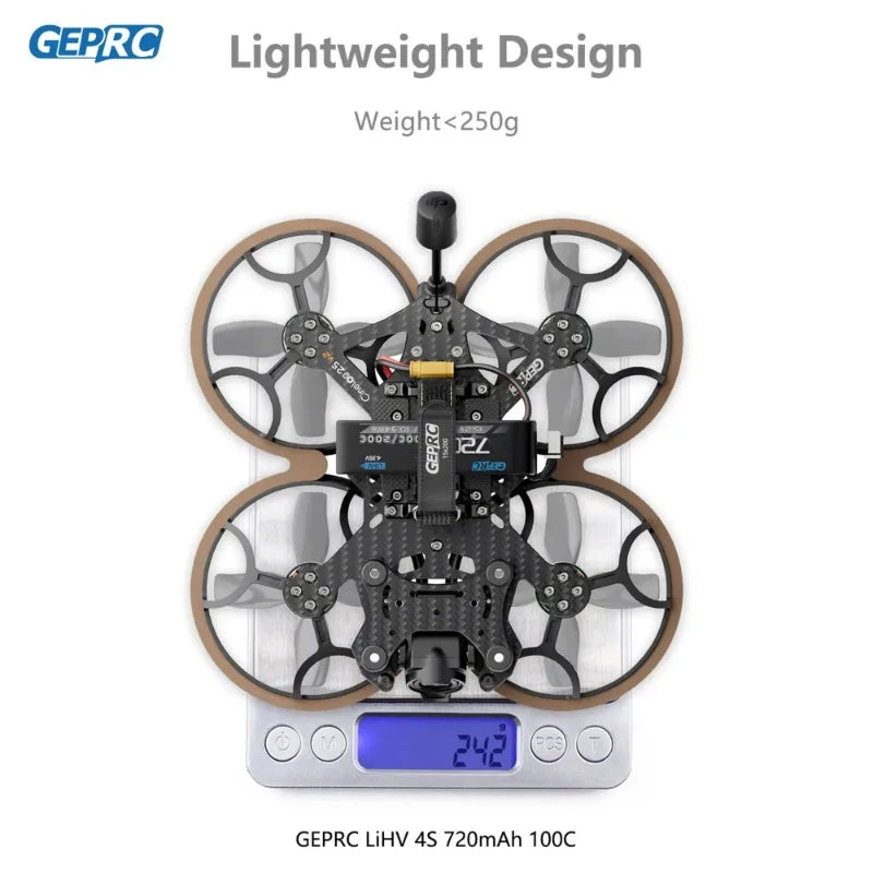 GEPRC Cinelog25 V2 HD O3 with GPS FPV TAKER G4 35A AIO 1404 4500KV Motor BNF with Mini Video Freestyle RC GPS Cinelog 25