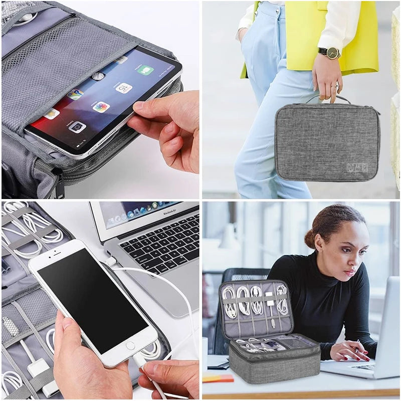 Travel Cable storage bag Portable waterproof Digital electronic storage bag USB data cable charger plug storage cable storagebag