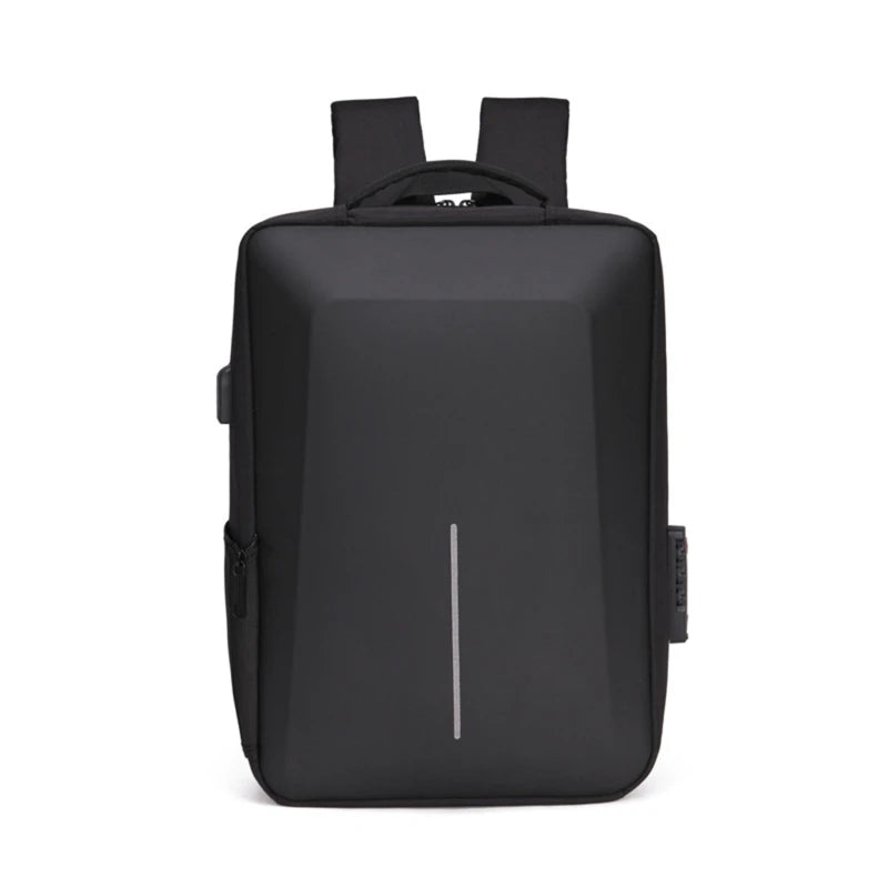 Men's Casual Hard Shell Backpack Anti-theft Backpack High Capacity Travel USB Charging Bag Fasion Business Computer Bag For Male