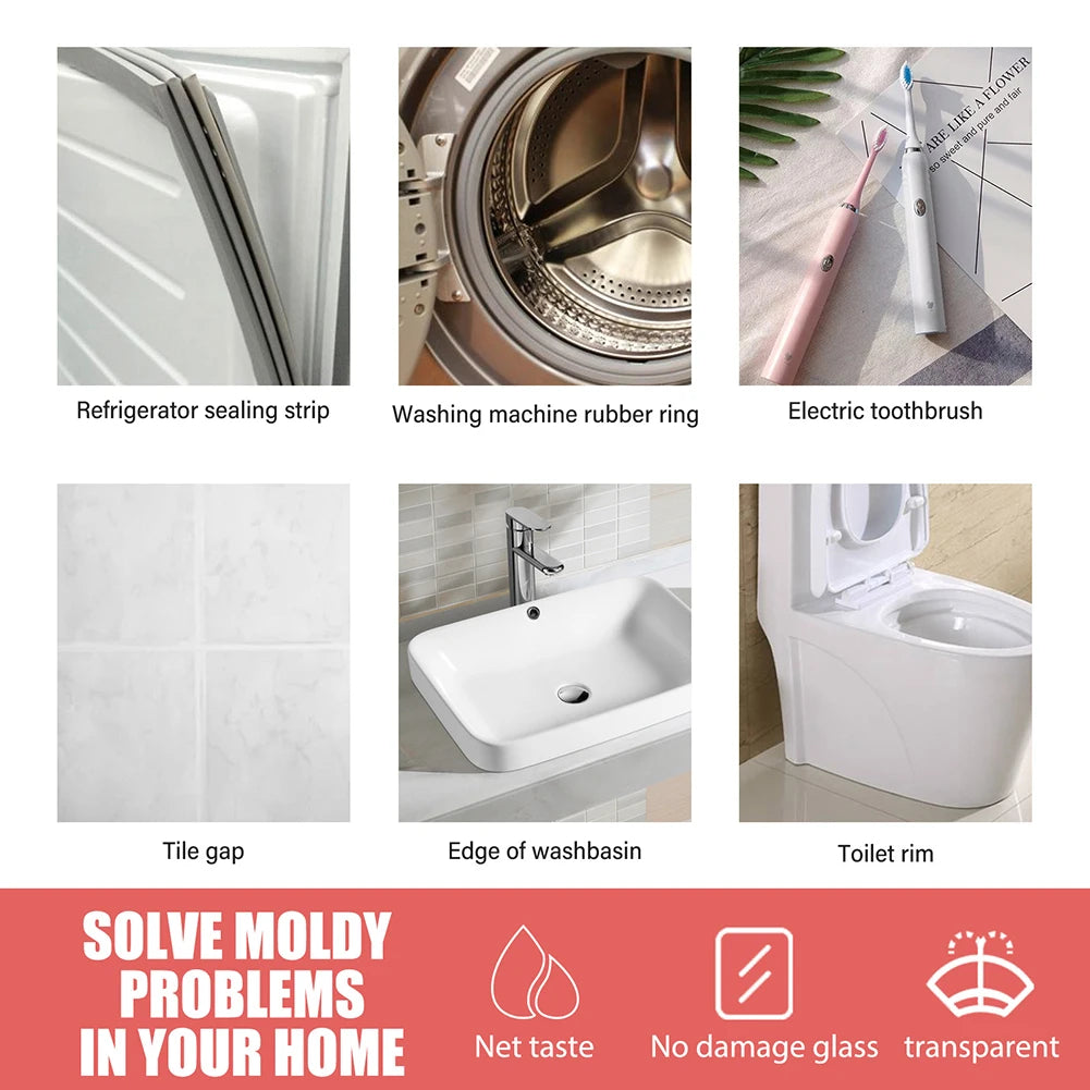 1-10PCS Wall Mold Mildew Remover Cleaner Caulk Gel Pool Tile Gap Spot Mold Remover Washing Machine Bathroom Mildew Gel