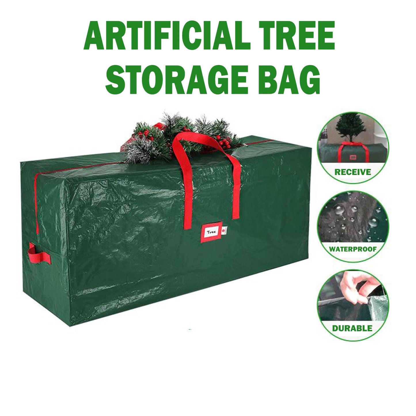 Christmas Tree Storage Bags Organizer Bags Waterproof Christmas Tree Storage Bag Insect Resistant Christmas Day Dust-Storage Bag