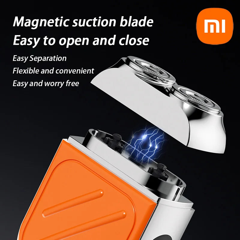 XIAOMI R-21 Electric Razor IPX7 Waterproof Shaving Ultra-clean Dual-head Magnetic Portable Digital Display Electric Beard Knife