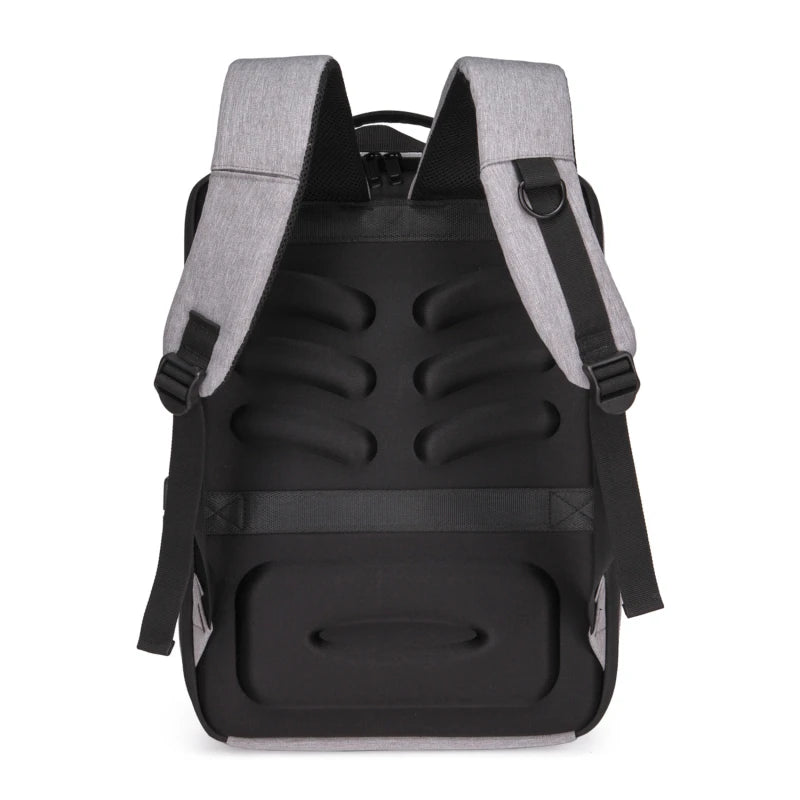 Men's Casual Hard Shell Backpack Anti-theft Backpack High Capacity Travel USB Charging Bag Fasion Business Computer Bag For Male