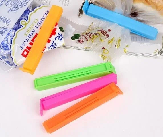 10Pcs Portable New Kitchen Storage Food Snack Seal Sealing Bag Clips Sealer Clamp Plastic Tool Kitchen Accessories