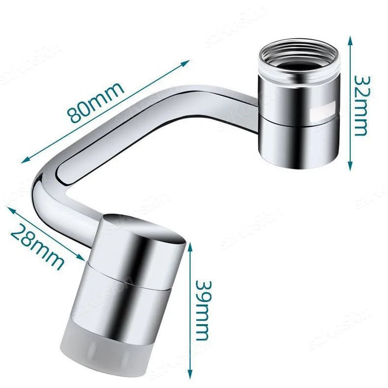 Rotatable Water tap nozzle 1080 Degree Dual mode stainless steel faucet extender For Kitchen Washbasin bathroom accessories