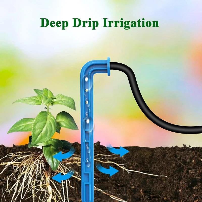 DIY solar irrigation, with a 15 meter hose garden watering system, garden balcony greenhouse drip irrigation system