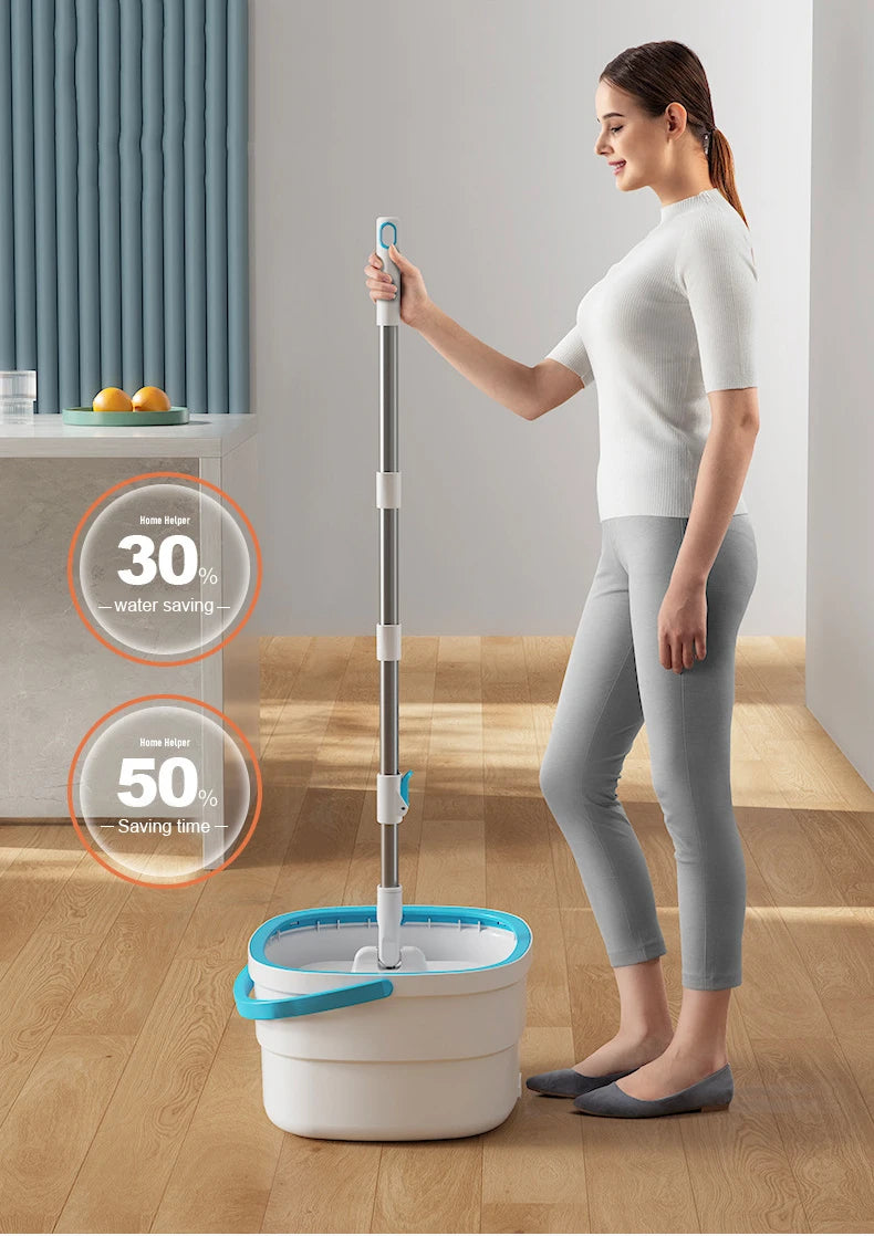 mops floor cleaning tools easy to drain Squeeze mop Household cleaning 360° spin home Floor mop cleaning brooms utensils house