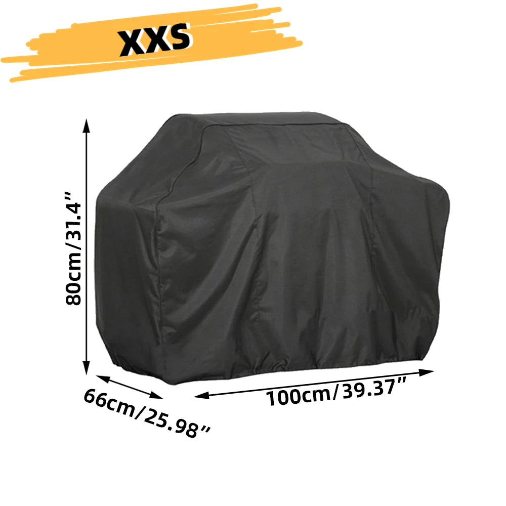 BBQ Cover Outdoor Dust Waterproof Weber Heavy Duty Grill Cover Rain Protective Outdoor Resistant Barbecue Charcoal Grill Cover