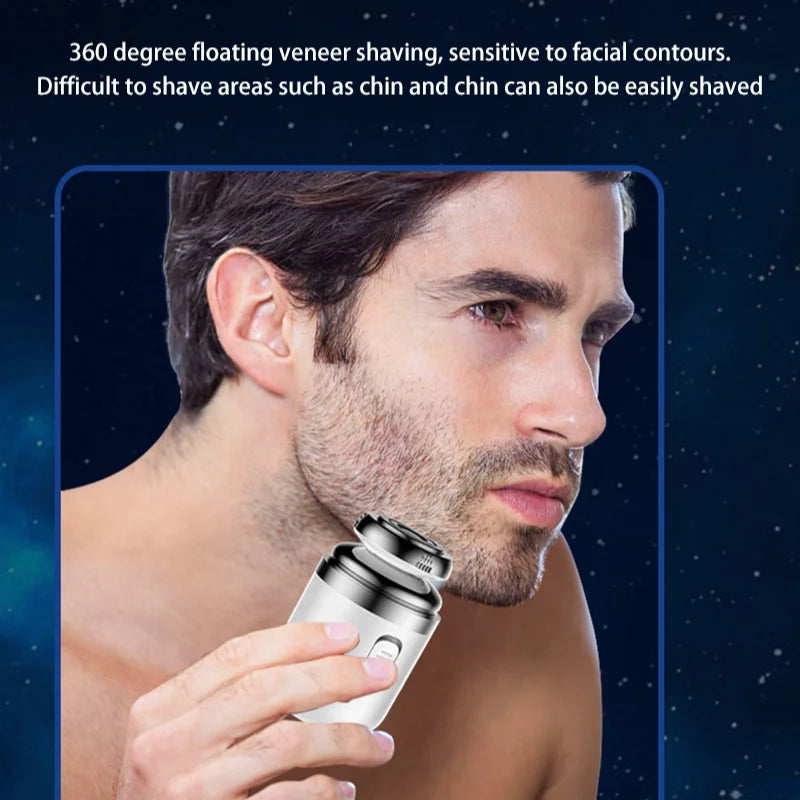 Xiaomi 2-in-1 Rechargeable Electric Shaver Nose Hair Trimmer Men's Nose Hair Removal Shaver Portable Mini Knife Men's Razor