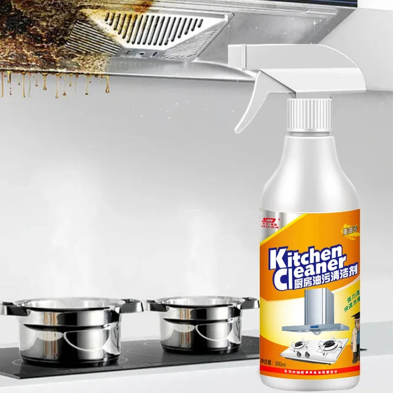 Heavy Oil Cleaner Powerful Kitchen Oil Stain Degreaser Oil Stains Remover Cleaning Grills Ovens Home Cooktop Cleaning Spray