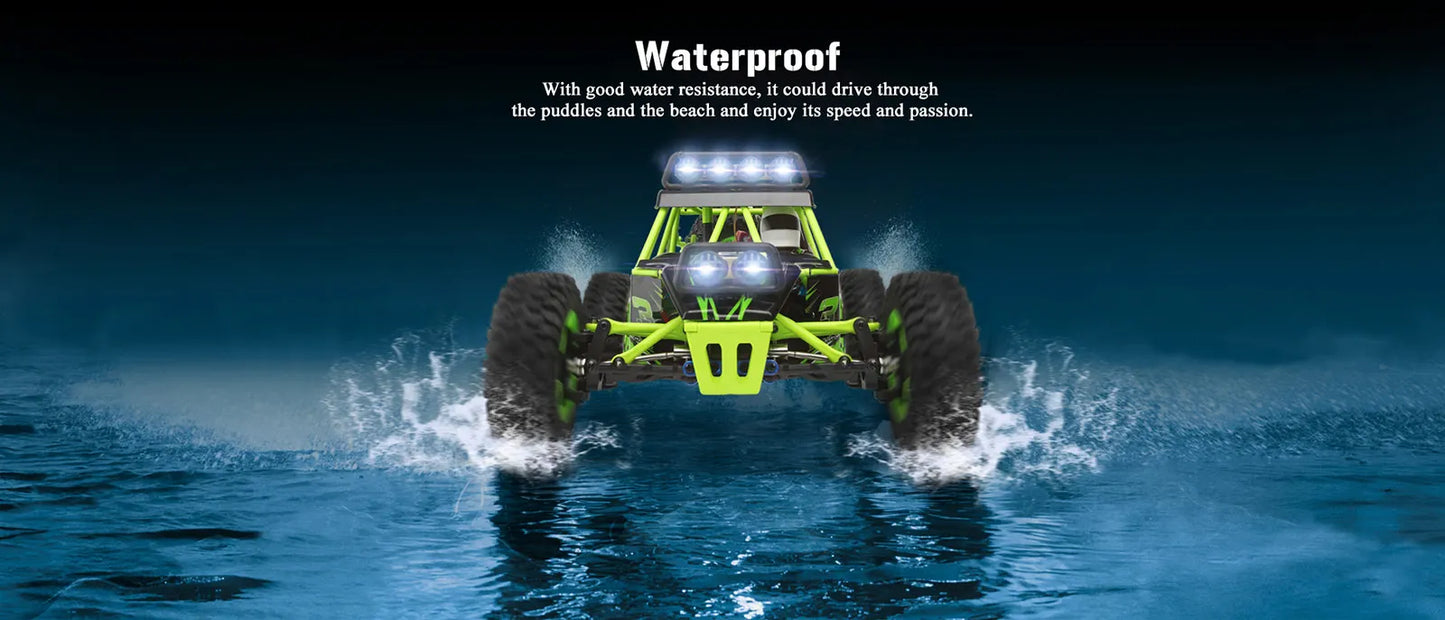 WLtoys 12428 1:12 4WD RC Racing Car High Speed Off-Road Remote Control Alloy Climbing Truck LED Light Buggy Boys Toys Kids Gift