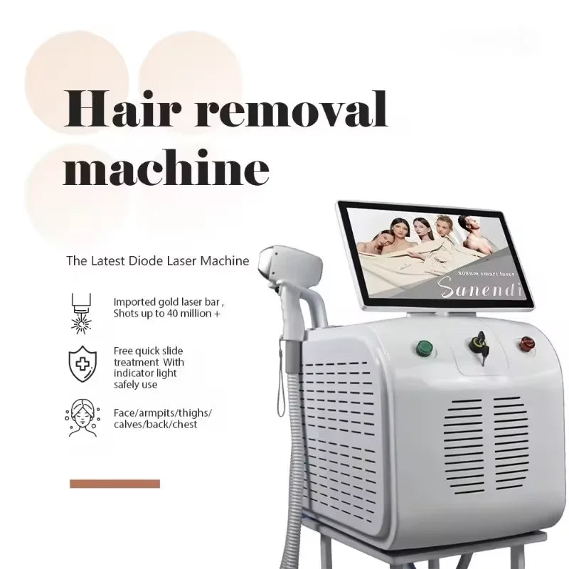 Diode Laser Hair Removal Professional Machine painless cooling permanent lazer hair removal 4 Wavelengths 755 808 940 1064